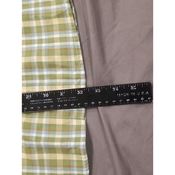 Mobile Bay Shirt Mens XXL Button Front Green Plaid Cotton Wrinkle Resistant - Picture 9 of 13